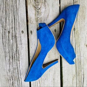 🎉HP!🎉 NEW Blue Platform Heel